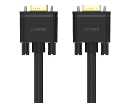 Kabel komputerowy UNITEK Kabel VGA PREMIUM HD15 M/M, 1.0m; Y-C511G